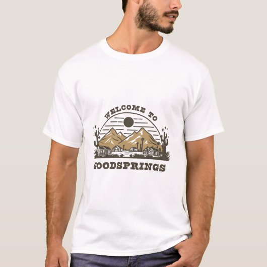 Fallout Welcome To Goodsprings New Vegas Tシャツ (正面)