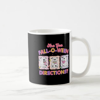 Falloweenの案内状、ハロウィーンのかわいいお化け コーヒーマグカップ