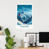 Falls Creek Ski Print - Australia 1 ポスター (ホームオフィス)