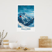 Falls Creek Ski Print - Australia 1 ポスター (キッチン)