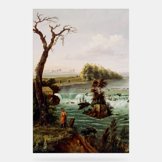 Falls of Saint Anthony by Henry Lewis アクリルサイン (正面)