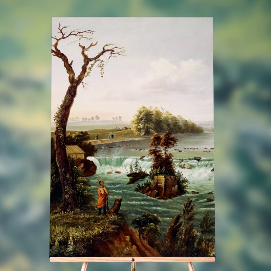 Falls of Saint Anthony by Henry Lewis アクリルサイン (ニュートラル)