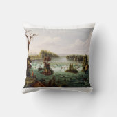 Falls of Saint Anthony by Henry Lewis クッション (裏面)