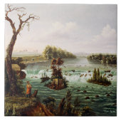 Falls of Saint Anthony by Henry Lewis タイル (正面)