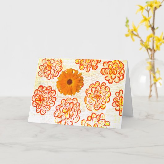 Falls The Sun カード (黄色い花)