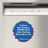 Fallston MenがTRUMP 2024をサポート冷蔵庫後 マグネット (インサイチュ (食洗機))