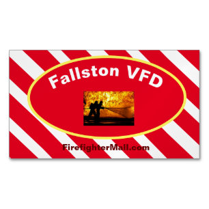 Fallston VFD Flames Magnetic Business Card マグネット名刺