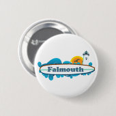 Falmouth -ケープコッド 缶バッジ (正面&裏面)