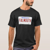 Falmouth Cape Cod Boston Massachusetts License Pla Tシャツ (正面)