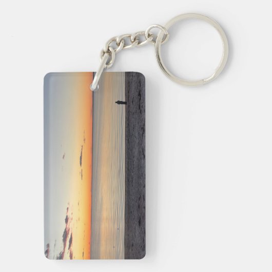 Falmouth Cape Cod Sunset Acrylic キーホルダー (裏面)