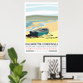 Falmouth Cornwall旅行ポスター ポスター (ホームオフィス)