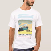 Falmouth Cornwall旅行ポスター Tシャツ (正面)