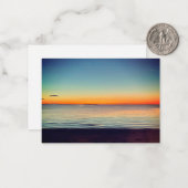 Falmouth Massachusetts Cape Cod Sunset ノートカード (正面/裏面インサイチュ)