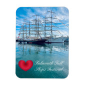 FALMOUTH TALL SHIPSフェスティバルコーンウォール写真 マグネット (縦)