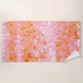 Falsa pele de salman, com partes clareadas ビーチタオル (正面)