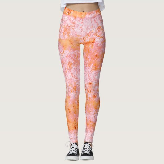 Falsa pele de salman, com partes clareadas レギンス (正面)