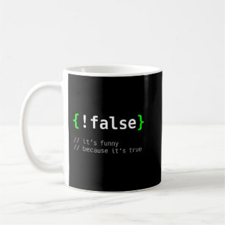 !False - Coding おもしろい Programmer Gift Computer Pro コーヒーマグカップ