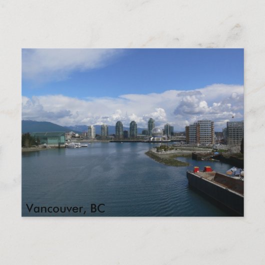 False Creek、紀元前のバンクーバー ポストカード (正面)