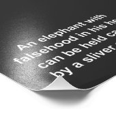 Falsehood inhibits strength of Black America フォトプリント (角)