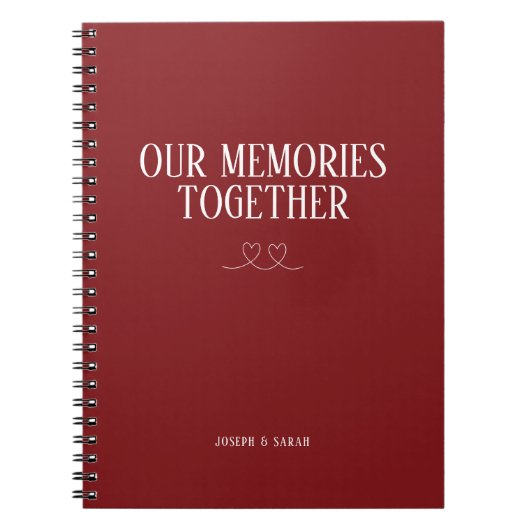 Falu Red Our Memories Together Notebook ノートブック (正面)