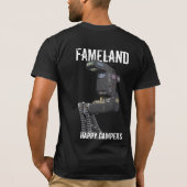 Famelandのご機嫌な人-両面前部/背部 Tシャツ (裏面)