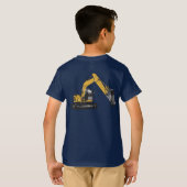 Fameland著掘削機#1 Tシャツ (裏面フル)