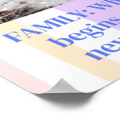 Familie Herz Liebe - schöne Sprüche Zitate deutsch ポスター (角)