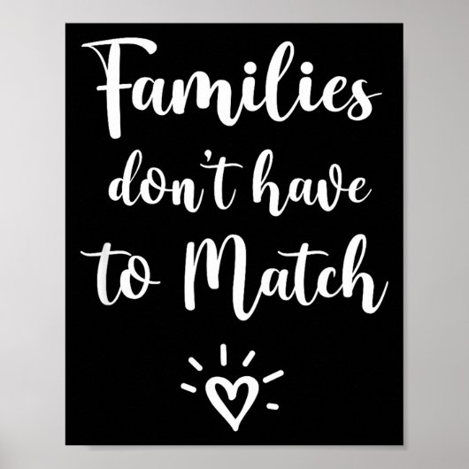 Families Don't Have To Match, Foster Care Family ポスター (正面)