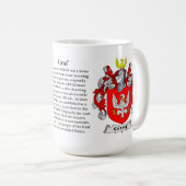 Familyグラーフの紋章付き外衣 コーヒーマグカップ (正面右)