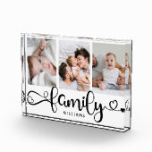 Family モダン Script Collageのシンプル写エレガント真 フォトブロック (右)