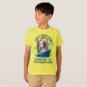 FAMILY 写真 ホリデー 旅行 クルーズ CREW Tシャツ (正面フル)