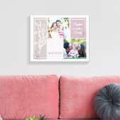 FAMILY 2フォトコラージスクリプトモダン引用文 キャンバスプリント (インサイチュ (リビング))