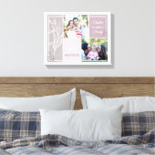 FAMILY 2フォトコラージスクリプトモダン引用文 キャンバスプリント (インサイチュ (寝室))