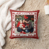 Family 2 Photo Santa Sleigh Ride Christmas  クッション (ブランケット)
