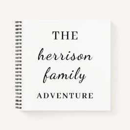 Family Adventures Modern Minimal Design ノートブック