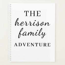Family Adventures Modern Minimal Design プランナー手帳