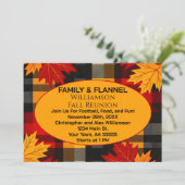 Family and Flannel Fall Reunion Invitation 招待状 (スタンド正面)