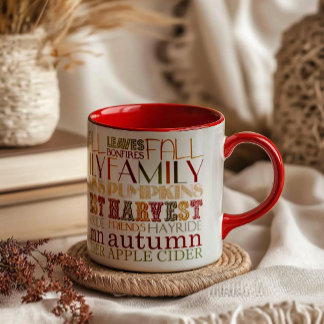 Family and Friends Thanksgiving Mug マグカップ