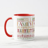 Family and Friends Thanksgiving Mug マグカップ (左)