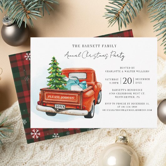 Family Annual Christmas Party 招待状