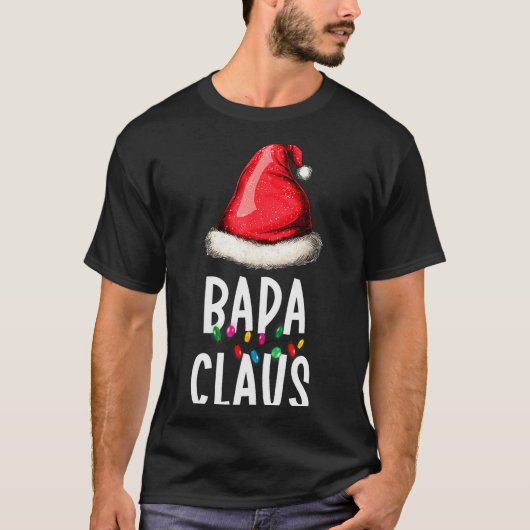Family Bapa Claus Christmas Santa's Pajama Matchin Tシャツ (正面)