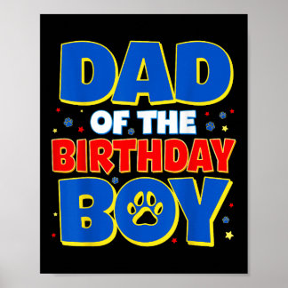 Family Birthday Party Funny Dad Of The Birthday Bo ポスター