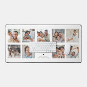 Family Calligraphy | 9 Photo Collage Personalized  デスクマット (キーボード&マウス)