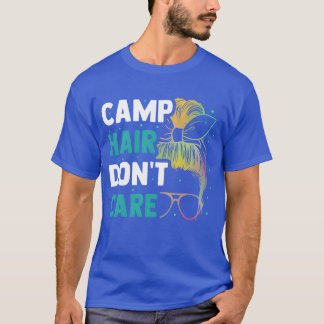 Family Camping Camp Hair Camper friend Tシャツ