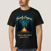 Family Campout 2025 – Retro Tent Night Tee Tシャツ (正面)