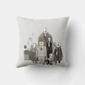 Family Candle Art Pillow Symbolic Modern  クッション (裏面)