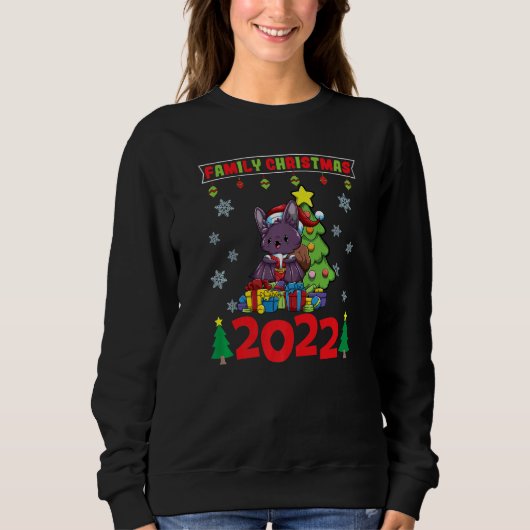 Family Christmas 2022 Funny Matching Xmas Lover Pr スウェットシャツ (正面)