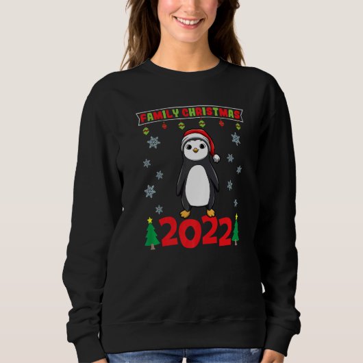 Family Christmas 2022 Funny Matching Xmas Lover Pr スウェットシャツ (正面)