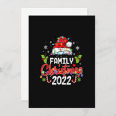 Family Christmas 2022 Matching Shirts Squad Santa 招待状 (正面/裏面)