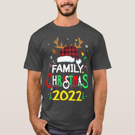 Family Christmas 2022 Merry Christmas gift Tシャツ (正面)